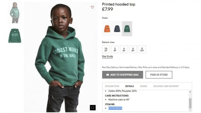 Here's The Racist H&M Hoodie That Just Got Pulled From US Stores Here's The Racist H&M Hoodie That Just Got Pulled From US Stores