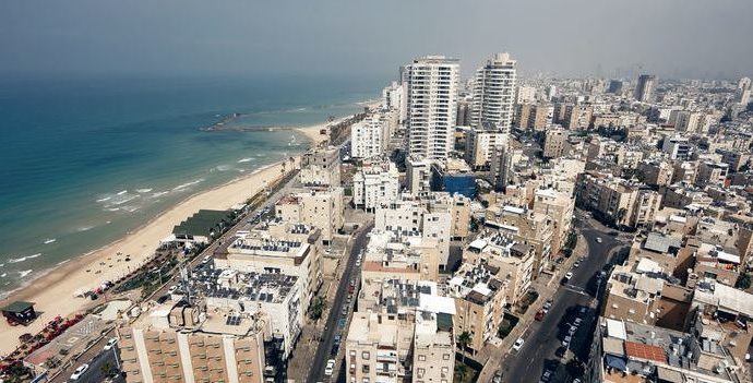 27313117 - aerial view of tel aviv city, israel