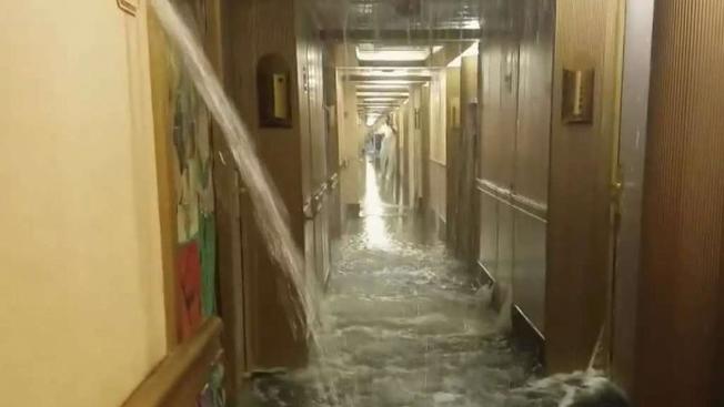 Watch Cruise Ship Floods After Pipe Bursts In Caribbean
