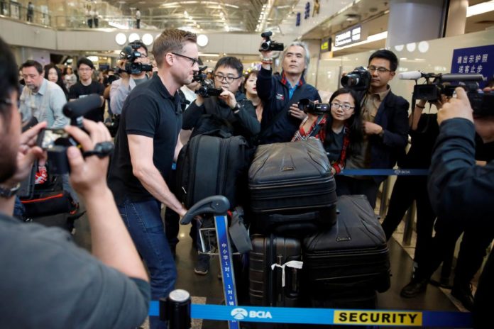 CNN's Will Ripley arrives at Beijing aiport to board a plane to North Korea in Beijing