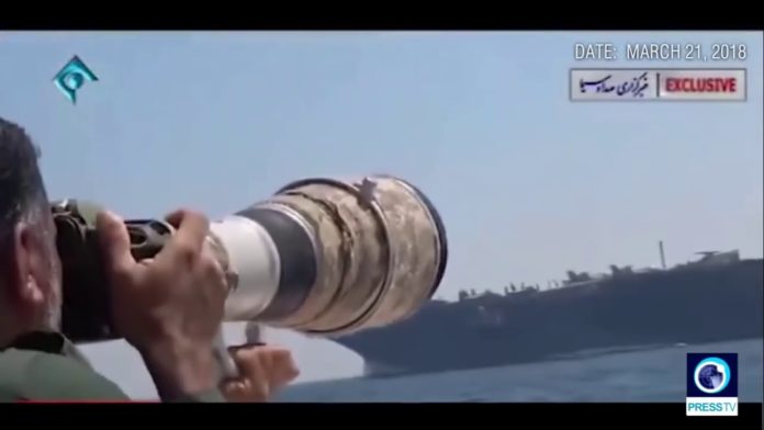 WATCH: Iran Shows Off Footage Of Boats Harassing US Carrier