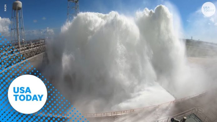 WATCH: Nasa Releases 450,000 Gallons Of Water In One Minute