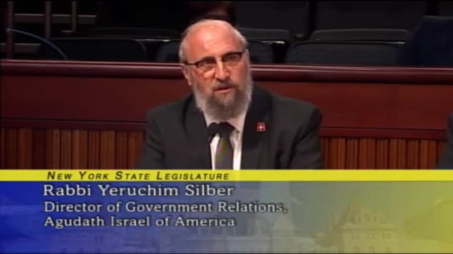 VIDEO: Agudath Israel Testifies At New York State Budget Hearings