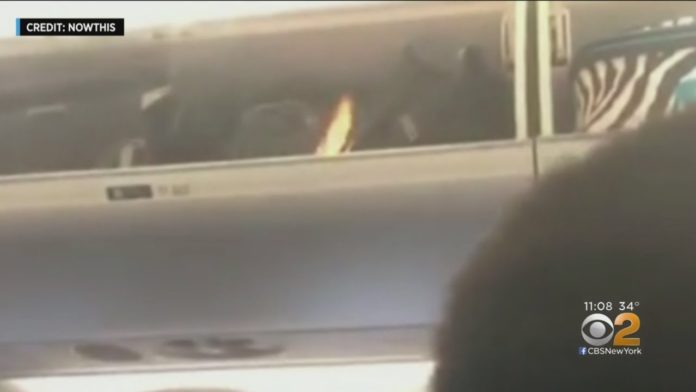 watch: Fire Breaks Out In Overhead Bin on Flight Set To Leave LaGuardia