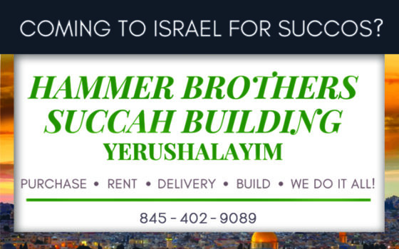  The Hammer Brothers can help you with all your Succah preparations!
