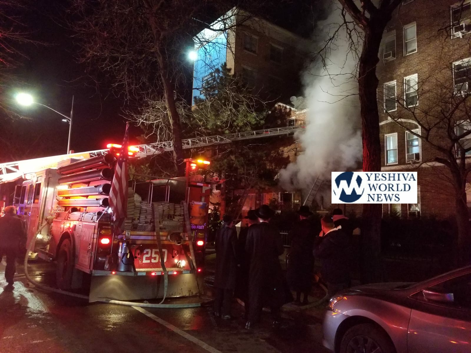 Flatbush Two Alarm Fire On Ocean Parkway; Victim With Serious injuries