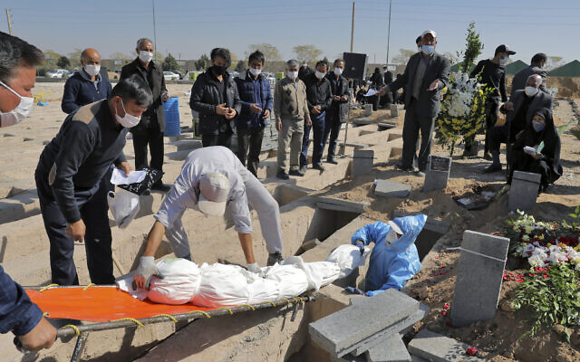 Virus Outbreak Iran Cemetery Crisis