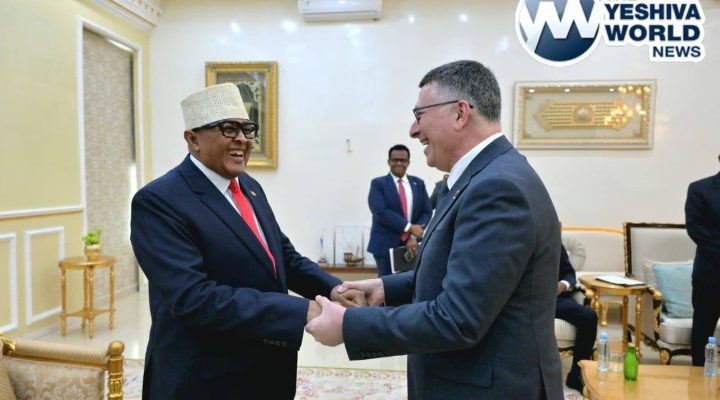 Foreign Minister Gideon Sa'ar's visits Somaliland's capital, Hargeisa, on January 6, 2026 (Shlomi Amsalem/GPO)