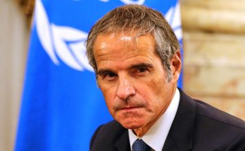 FILE - Director General of the International Atomic Energy Agency (IAEA) Rafael Grossi looks on during a meeting with Egyptian Foreign Minister Badr Abdelatty and Iranian Foreign Minister Abbas Araghchi at Tahrir Palace in Cairo, Tuesday, Sept. 9, 2025. (AP Photo/Khaled Elfiqi, File)