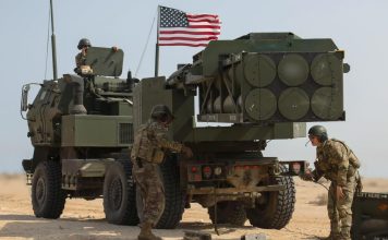 U.S. Army High Mobility Artillery Rocket Systems (HIMARS). (U.S. Central Command)