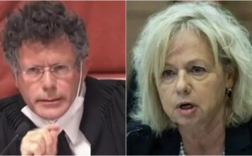 Yitzchak Amit. (124NEWS/Screenshot); Gali Baharav-Miara (Knesset Channel/Screenshot)