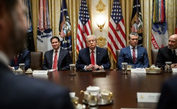 Trump at a cabinet meeting in the White House (Photo: The White House)