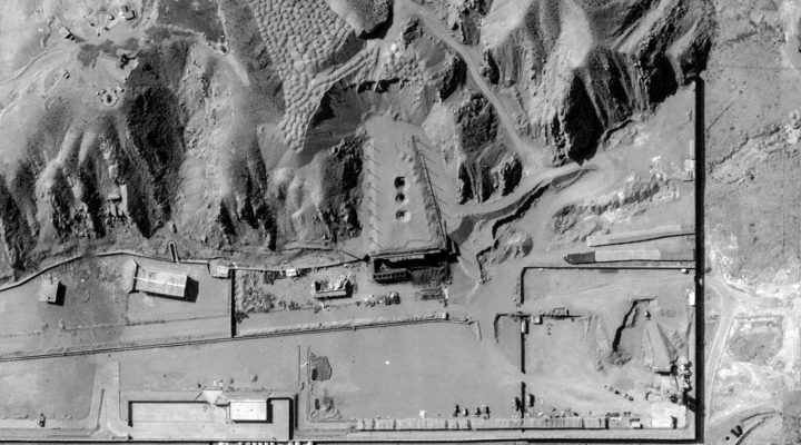 This satellite image provided by Vantor shows damaged buildings following airstrikes on Taleghan 2 facility, Wednesday, March 11, 2026, in Parchin, Iran. (Satellite image ©2026 Vantor via AP)