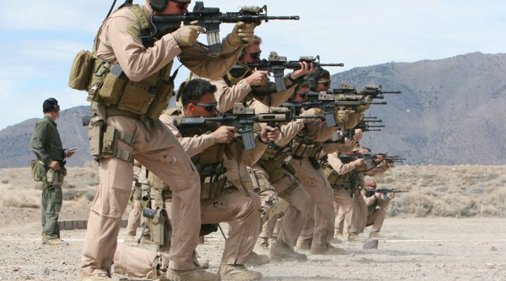 Marine raiders conducting CQB training. (Photo by Lance Cpl. Stephen C. Benson)