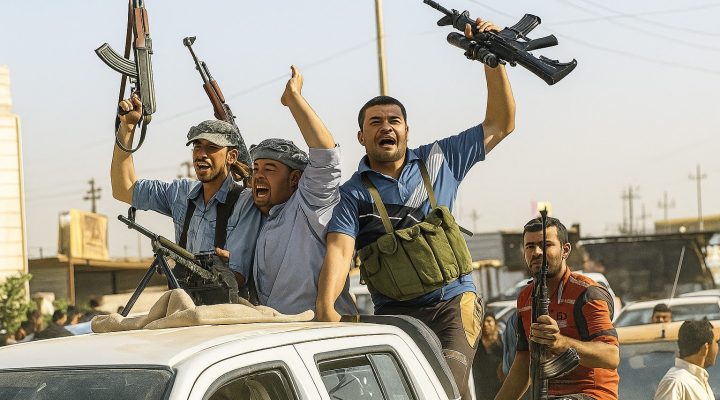 Members of a Shiite militia in Iraq. (AP Photo)
